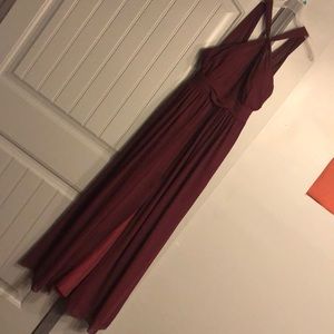 Burgundy Bridesmaid Dress